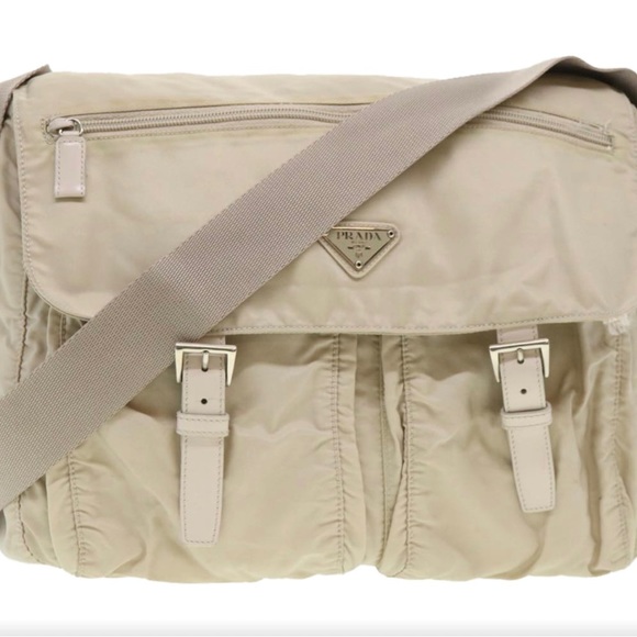 Prada Handbags - Prada Crossbody Bag Nylon Beige